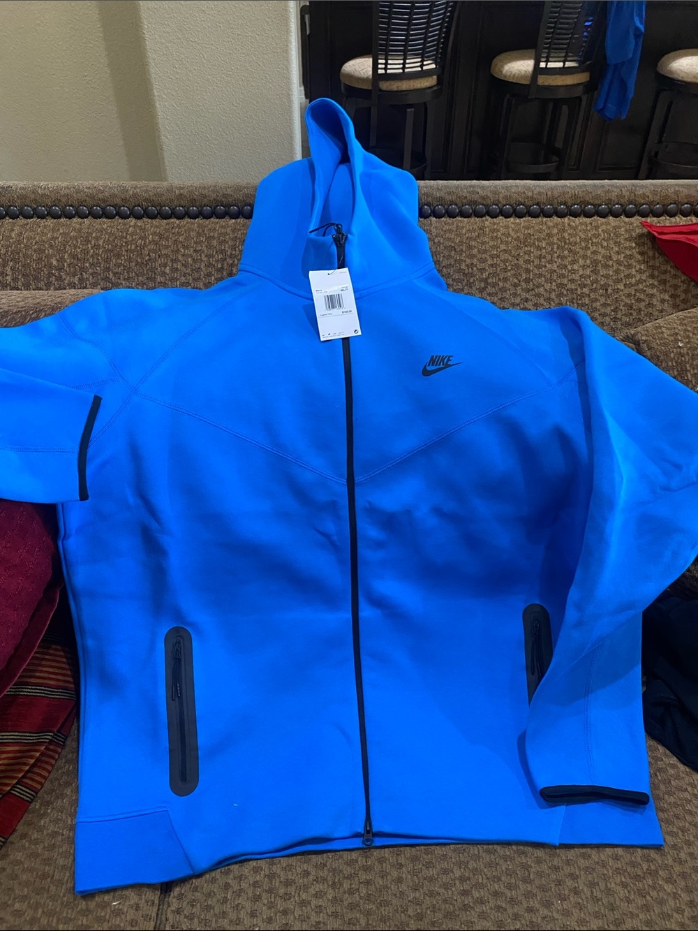 Big and Tall Nike Sportswear Tech Fleece Windrunner Men’s Full zip hoodie